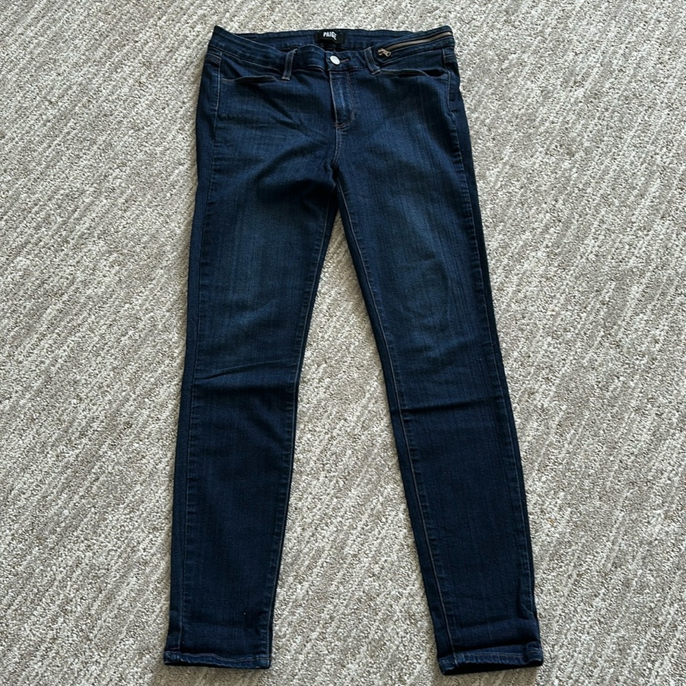 Paige Jolene Zip Skinny Jeans 32